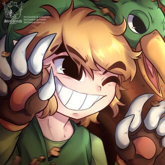 Link and Ezlo (Legend of Zelda)