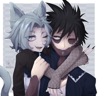 Dabi (Boku no Hero Academia) x Oc - Commission Dabi (Boku no Hero Academia) x Oc - Commission