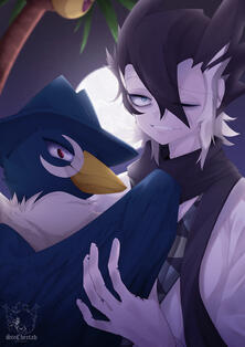 Grimsley and Honchkrow (Pokémon) Grimsley and Honchkrow (Pokémon)