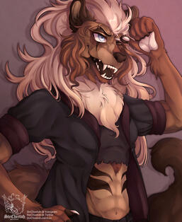 Half Body Commission for Stair_Cat Half Body Commission for Stair_Cat